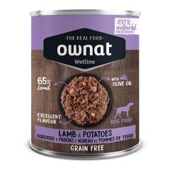 Ownat Wetline Dog Cordero & Patatas (Latas) 6 x 400 gr
