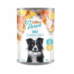 Calibra Dog GF Verve Adult Salmón & Pavo (Latas) 6 x 400 gr