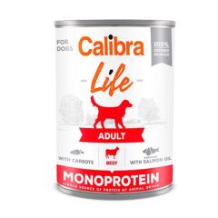 Calibra Dog Life Adult Ternera & Zanahoria (Latas) 6 x 400 gr