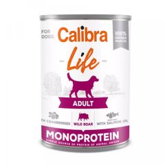 Calibra Dog Life Adult Jabalí & Arándano (Latas) 6 x 400 gr