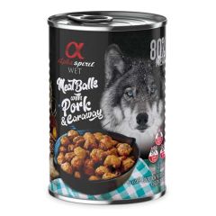 Alpha Spirit albóndigas de carne porc y cumin 400 gr x 12