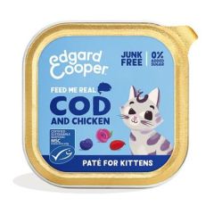 Edgard & Cooper Kitten Cod & Chicken (Latas) - 16 x 85 gr