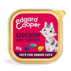 Edgard & Cooper Cat Chicken & Turkey Senior (Latas) - 16 x 85 gr