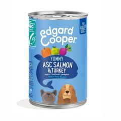 Edgard & Cooper Salmon & Turkey (Latas) - 6 x 400 gr