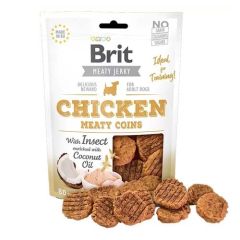 Brit Jerky Snack With Insect Meaty Coins Pollo - 80 gr