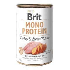 Brit Mono Protein Turkey & Sweet Potato (Latas) - 6 x 400 gr