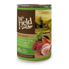 Sam's Field True Meat Chicken & Veal Puppy (Latas) - 6 x 400 gr