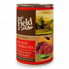 Sam's Field True Meat Beef with Pumpkin & Pea (Latas) - 6 x 400 gr
