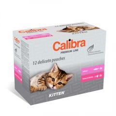 Calibra Cat Multipack Kitten (Sobres) 12 x 100 gr