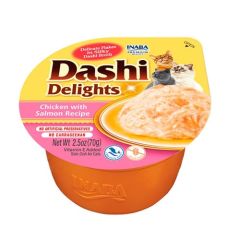 Churu Cat Dashi Delight Pollo y Salmón - 6 x 70 gr