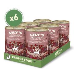 Lily's Kitchen Venison & Wild Boar Terrine Tin 6X400 Gr (Envío 3 - 5 días)