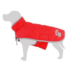 Impermeable perro rojo