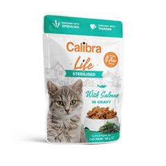 Calibra Cat Life Sterilised Salmón en Salsa (Sobres)