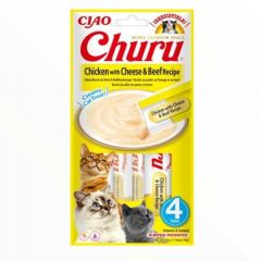 Churu Cat Receta de Pollo con Queso y Buey