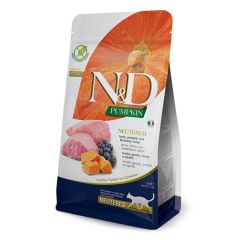 Farmina N&D Grain Free Pumpkin Neutered Cordero & Arandano Gato