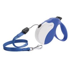 Correa extensible Ferplast Amigo Cordón Azul Blanco