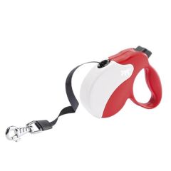 Correa extensible Ferplast Amigo Cinta Rojo Blanco