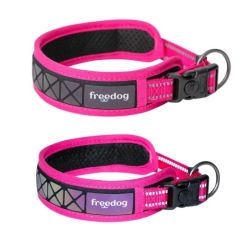 Collar Perro Freedog Boreal Fucsia
