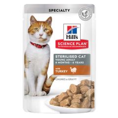 Hill's Science Plan Feline Sterilised Pavo (Sobres)