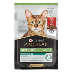 Pro Plan Gato Sterilised Buey (Sobres)