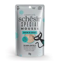 Schesir Gato Special Mousse Piel y Pelaje Salmón con Pollo (Sobres)