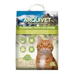 Arena vegetal biodegradable Tofu para gatos Arquivet