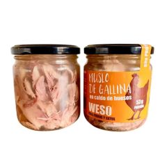 Weso Muslo de Gallina en Caldo de Huesos 6 x 400 ml