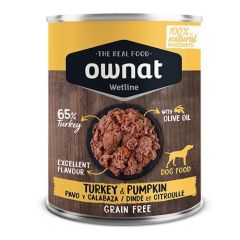 Ownat Wetline Dog Pavo & Calabaza (Latas) 12 x 395 gr