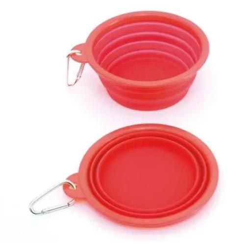 Freedog Travel Bowl Silicona Rojo 400Ml