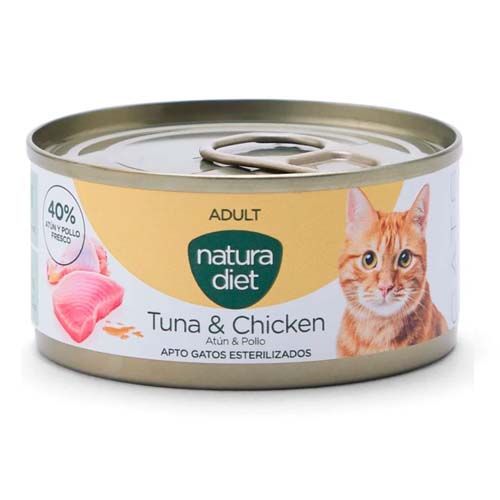 Natura Diet Cat Adult Tuna & Chicken (Latas) - 24 x 85 gr