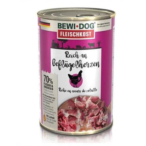 Bewi Dog Rico en Corazón de Ave (Latas) 6 x 400 gr