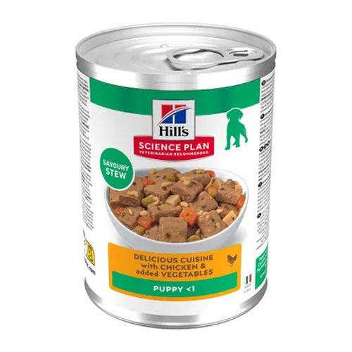 Hill's Canine Puppy Estofado Pollo y Verdura (Latas) - 12 x 363 gr