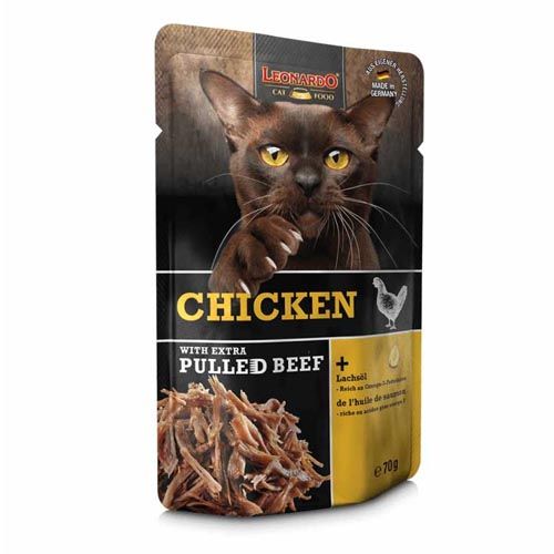 Leonardo Chicken + Extra Pulled Beef (Sobres) 16 x 70 gr