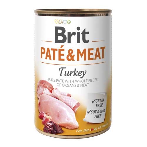 Brit Pate & Meat Turkey (Latas) - 6 x 400 gr