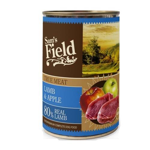 Sam's Field True Meat Lamb & Apple (Latas) - 6 x 400 gr