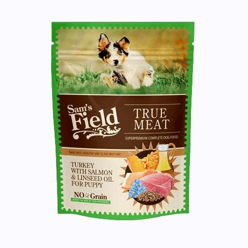 Sam's Field Puppy Turkey with Salmon & Linseed oil (Sobres) - 12 x 200 gr