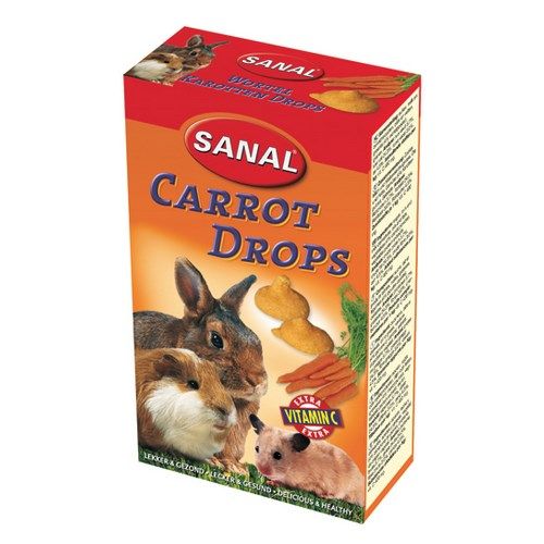 Sanal Snacks Roedores Drops Zanahoria (ud)