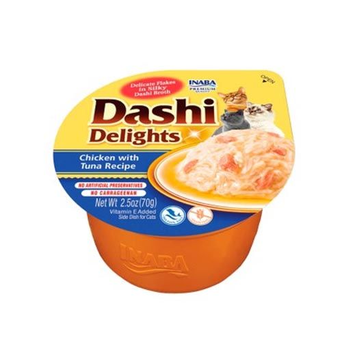 Churu Cat Dashi Delight Pollo con Atún - 6 x 70 gr
