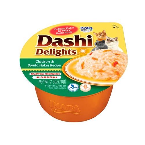 Churu Cat Dashi Delight Pollo y Bonito - 6 x 70 gr