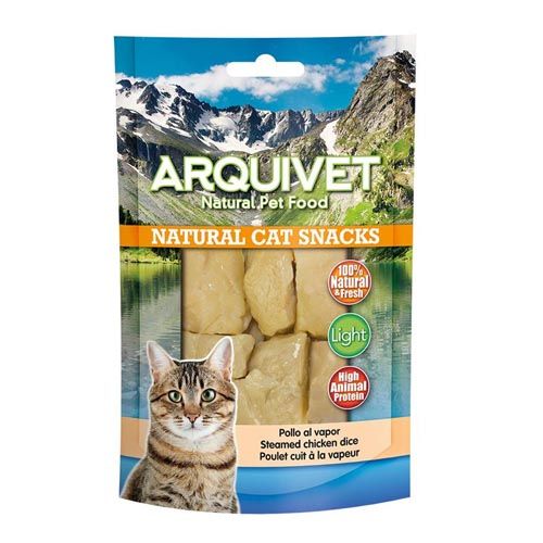 Snack Gato - Pollo Al Vapor - 50Gr Arquivet