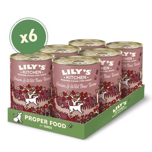 Lily's Kitchen Venison & Wild Boar Terrine Tin 6X400 Gr (Envío 3 - 5 días)