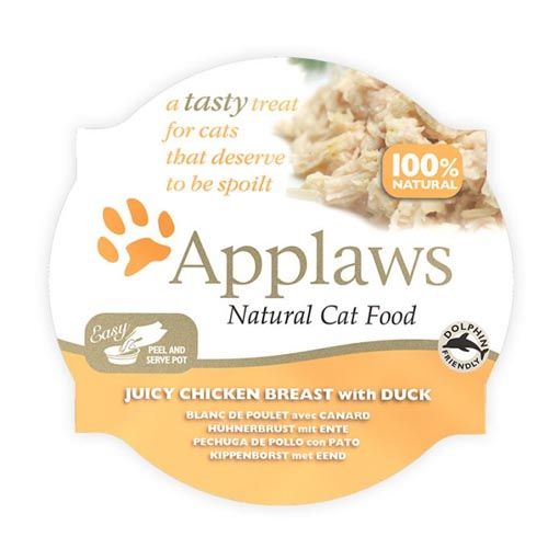 Applaws Cat Tarrina Pechuga Pollo y Pato (60 gr x 10)