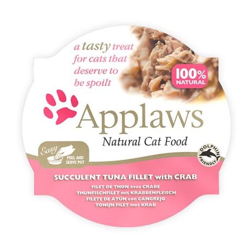 Applaws Cat Tarrina Atún y Cangrejo (60 gr x 10)