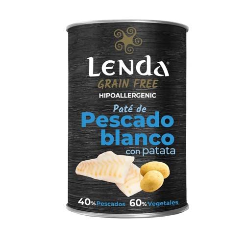 Lenda Dog Paté de Pescado Blanco (Latas) - 400 gr x 12