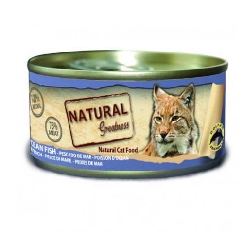 Natural Greatness Cat Pescado de Mar (Latas) 70 gr x 24