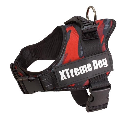 Arnés Xtreme Dog Camuflaje Rojo