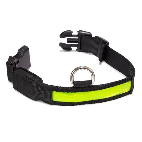 Collar luminoso LED amarillo