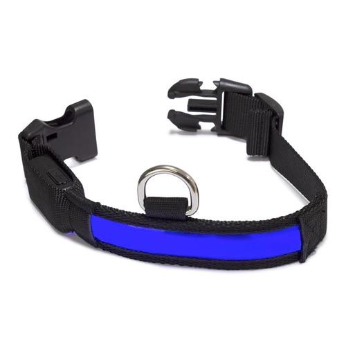 Collar luminoso LED azul