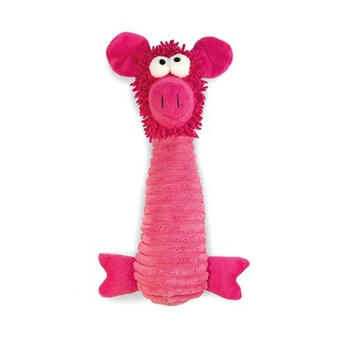 Juguete perro peluche rosa