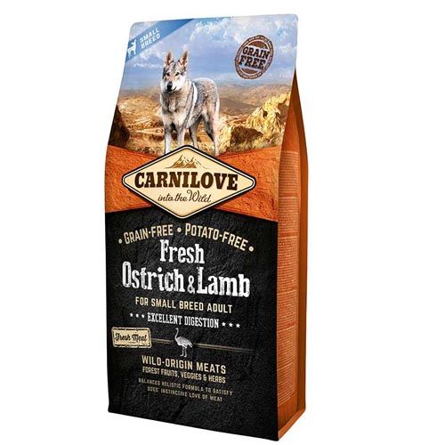 Carnilove Adult Small Breed Fresh Ostrich & Lamb (Avestruz y Cordero)